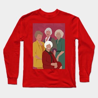 Golden Girls Sitcom Minimalist Art Long Sleeve T-Shirt